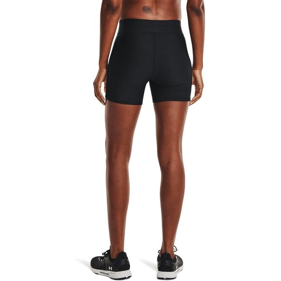 Under Armour Heatgear Armour Mid Rise Shorty, Black  UA Compression Shorts Sz M - Picture 2 of 5